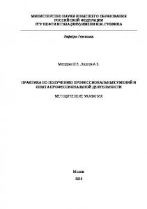 Мещерин И.В. и др. Практика по получению проф. умений и опыта проф. деятельности (метод. указания)