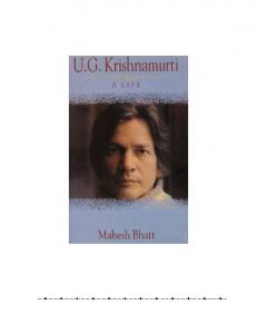 A Life : U.G. Krishnamurty