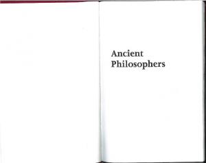 Ancient Philosophers