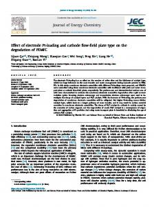 Effect of electrode Pt-loading and cathode flow-field plate type on the degradation of PEMFC