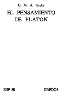 El pensamiento de Platón