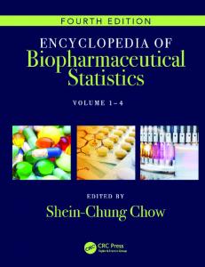Encyclopedia of Biopharmaceutical Statistics