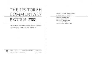 Exodus: The Traditional Hebrew Text with the New JPS Translation