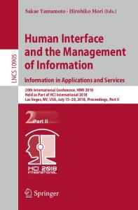 Human Interface and the Management of Information. Information in Applications and Services