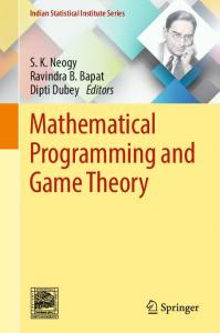 Mathematical Programming and Game Theory.