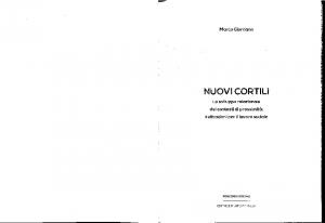 Nuovi cortili. Lo sviluppo relazionale dei contesti di prossimità: indicazioni per il lavoro sociale