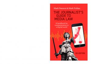 The Journalist’s Guide to Media Law: A handbook for communicators in a digital world