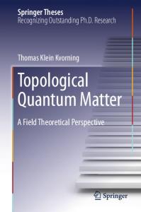 Topological Quantum Matter