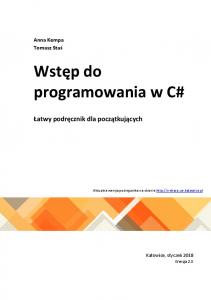 Wstęp do programowania w C#